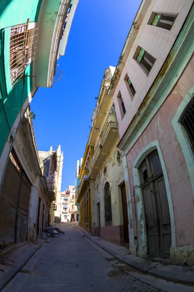Havana, Küba - 11 Şubat 2018: Eski Havana Cityscape