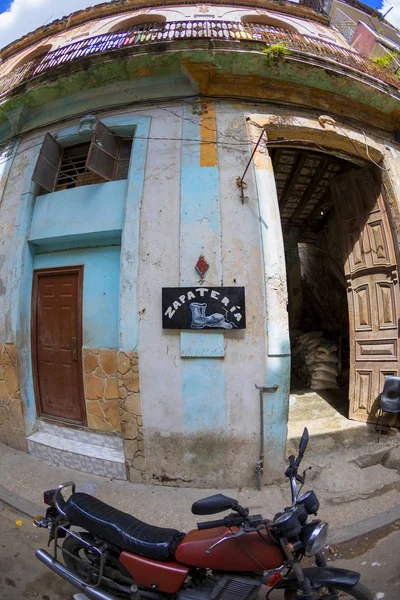 Havane Cuba Févr 2018 Vieux Paysage Urbain Havane Avec Population — Photo