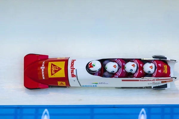 Calgary Canada Dec 2014 Fibt Viessmann Bobsleigh Skeleton World Cup — Foto Stock