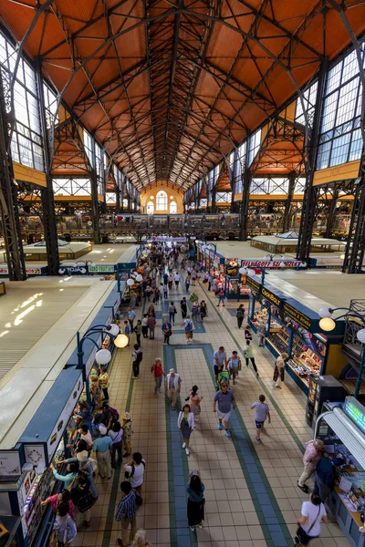 Budapest Hungría Mayo 2018 Compras Gran Mercado Great Market Hall — Foto de Stock