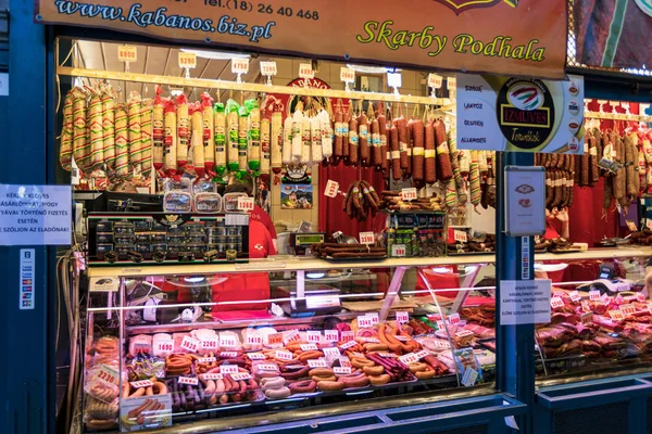 Budapest Hungary May 2018 Great Market Hall Largest Indoor Market — Stock Photo, Image