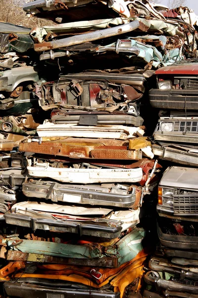 Broken Damaged Cars Close — Stock Photo, Image