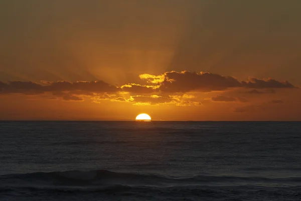 Sonnenuntergang Über Dem Ozean — Stockfoto