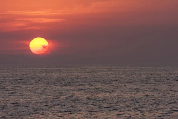 Puesta Sol Sobre Océano — Foto de Stock