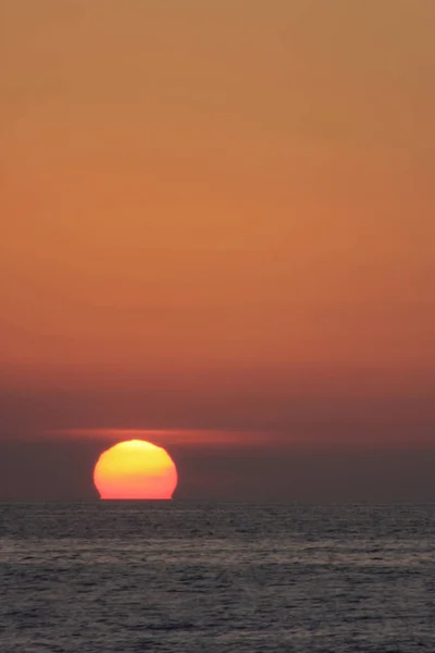 Západ Slunce Nad Oceánem — Stock fotografie