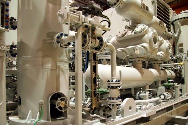 Calgary-Haziran 10: doğal gaz kompresör petrol Calgary Show'da - nerede tüm önde gelen teknoloji üstünde göstermek için Uluslararası Sergi üstünde Haziran 10, 2007 Calgary, Canada