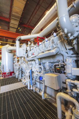 Calgary-Haziran 10: doğal gaz kompresör petrol Calgary Show'da - nerede tüm önde gelen teknoloji üstünde göstermek için Uluslararası Sergi üstünde Haziran 10, 2007 Calgary, Canada