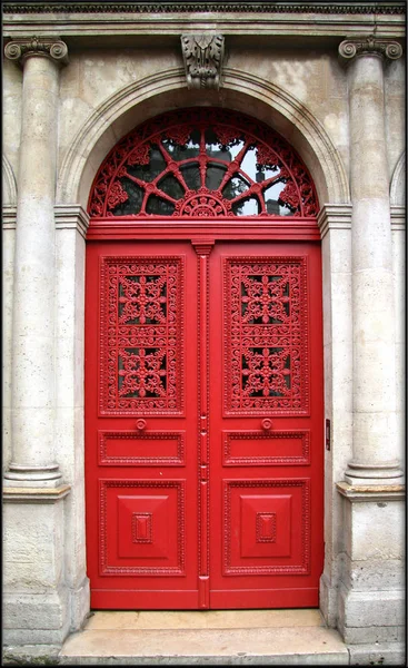 Ein Typisches Schilftor Den Straßen Von Paris — Stockfoto