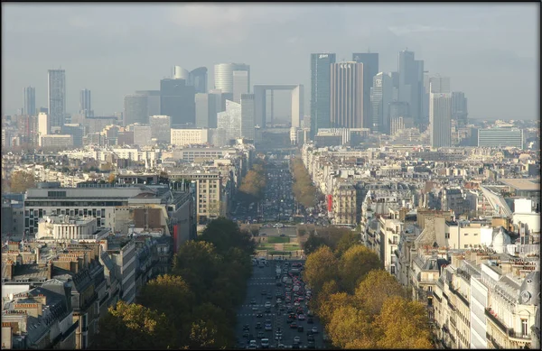 法国巴黎 2005年12月17日 从凯旋门欣赏巴黎全景 — 图库照片