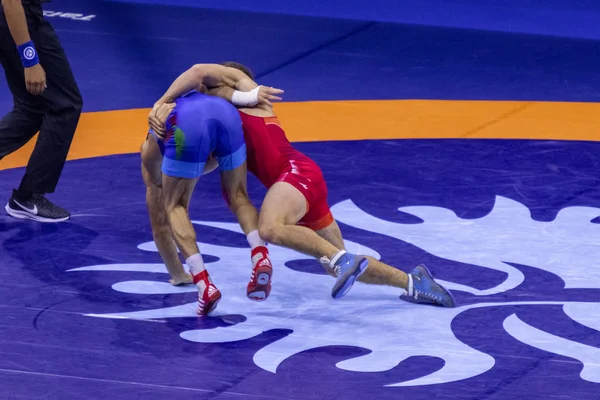 Budapest Hungary Oct 2018 Man World Wrestling Championship Pre Selection — Stock Photo, Image