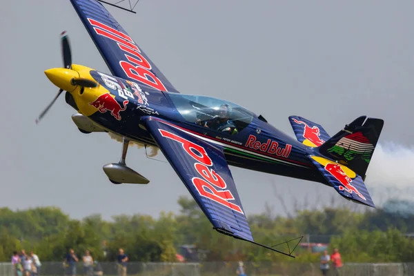 Budaors Hungría Septiembre 2018 Airsshow Mult Jelen Piloto Acrobático Campeón —  Fotos de Stock