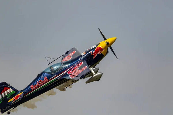Budaors Hungría Septiembre 2018 Airsshow Mult Jelen Piloto Acrobático Campeón — Foto de Stock