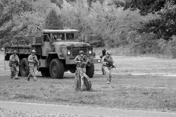 Nagyatád Ungern Sept 2018 Ungerska Särskilda Militära Enheter Urban Warfare — Stockfoto