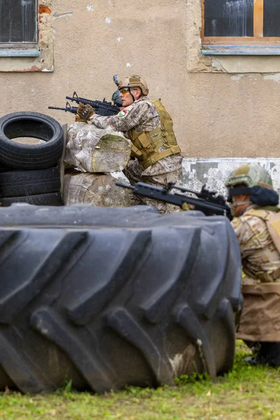 Nagyatad Hungría Sept 2018 Unidades Militares Especiales Húngaras Durante Ejercicio — Foto de Stock