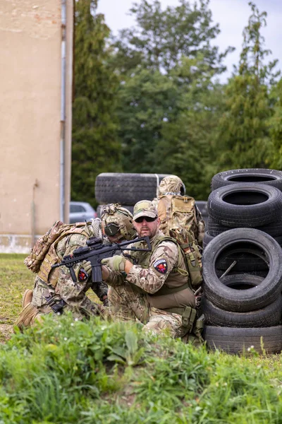 Nagyatad Hungría Sept 2018 Unidades Militares Especiales Húngaras Durante Ejercicio —  Fotos de Stock