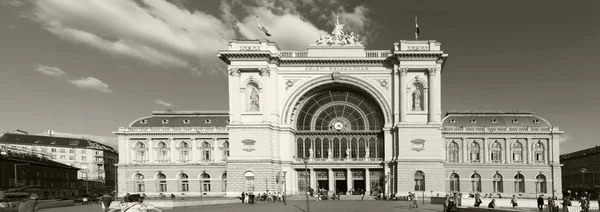 Budapeszt Węgry Września 2016 Fasada Dworca Keleti Budapeszcie Keleti Jest — Zdjęcie stockowe