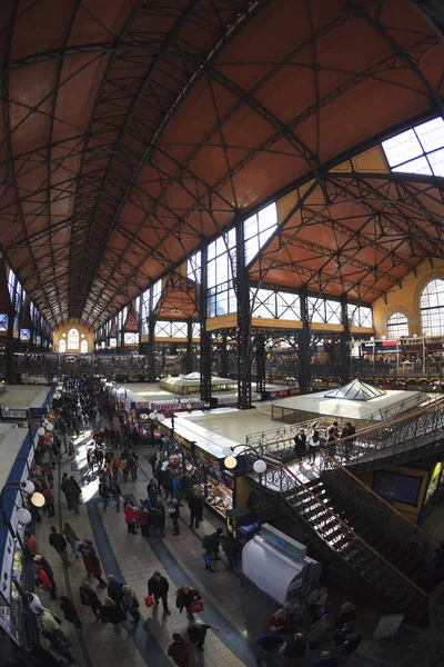 Budapest Hungría Junio 2018 Gente Compras Gran Mercado Great Market —  Fotos de Stock