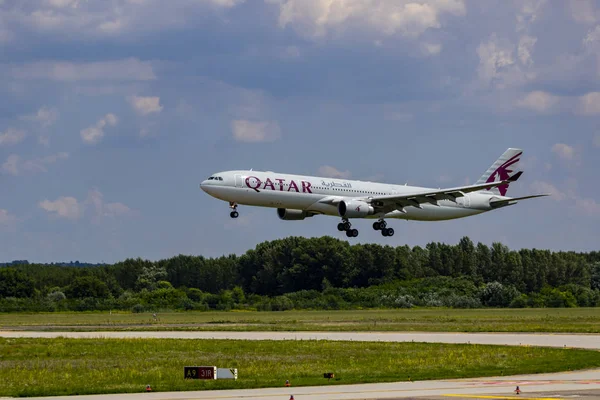 Budapest Hungary September 2019 Qatar Airline Boeing 787 Staat Het — Stockfoto