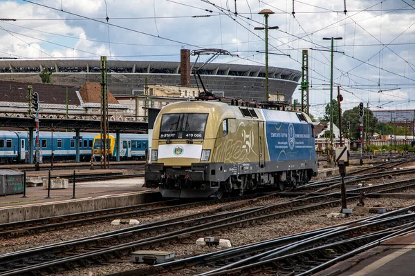 Budapeste Hungary Junho 2020 Star Hungarian Railways Keleti Railway Station — Fotografia de Stock