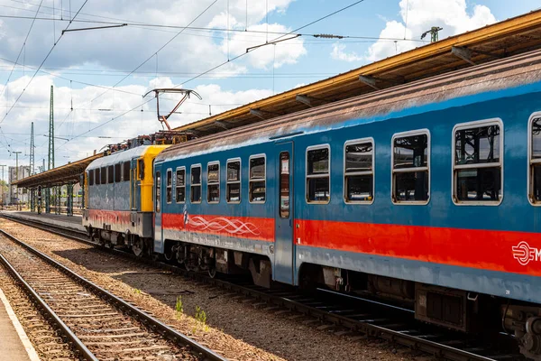 Budapest Hongarije Jun 2020 Star Hongaarse Spoorwegen Keleti Railway Station — Stockfoto