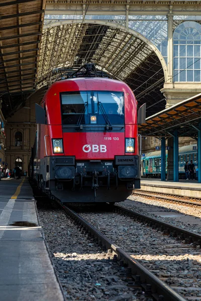 Budapest Hungría Jun 2020 Locomotora Del Obb Ferrocarriles Federales Austriacos — Foto de Stock