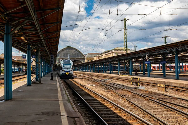 Budapeşte Macaristan Haziran 2020 Keleti Tren Stasyonu Nda Şehirlerarası Star — Stok fotoğraf