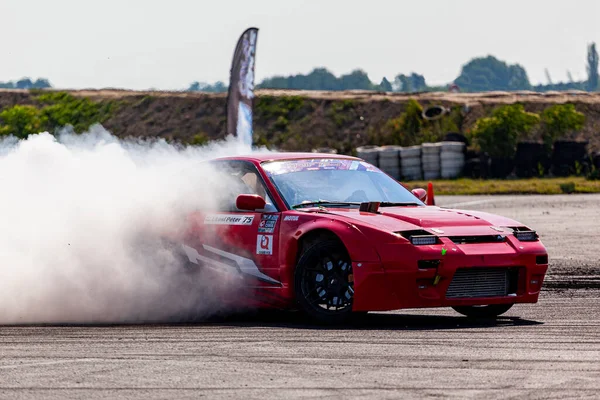 Tokol Hungria Junho 2020 Drift Car Racing Time Mach Tokol — Fotografia de Stock