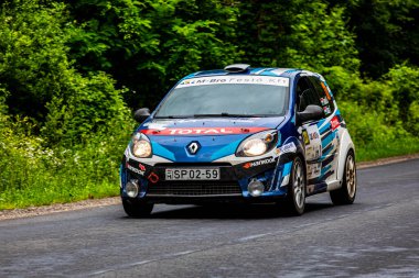 Macaristan Matra Dağları 19 Temmuz 2020: Macaristan Ralli araba şampiyonası sıcağı.