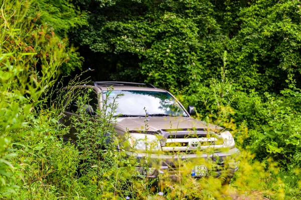 Magyarország Bakony Hegyvonulat 2020 Július Toyota 4Runner Suv Túra Erdészeti — Stock Fotó