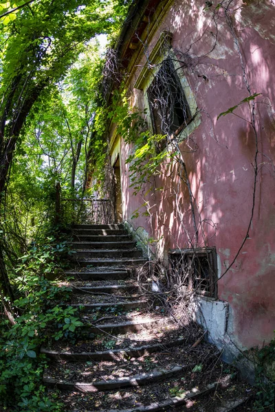 Chateau Ruínas Partir Meados Xix Século Hungria Perto Lago Balaton — Fotografia de Stock