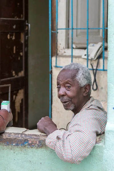 Havana Cuba Feb 2018 Unidentified People Town Neighborhood Old Havana — Stock Photo, Image