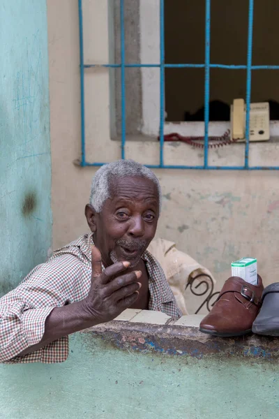 Havanna Kuba Feb 2018 Azonosítatlan Emberek Town Környéken Old Havanna — Stock Fotó