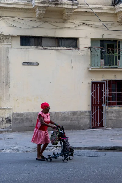 Havane Cuba Février 2018 Des Personnes Non Identifiées Town Dans — Photo