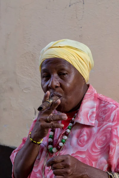 Havana Cuba Feb 2018 Unidentified People Town Neighborhood Old Havana — Stock Photo, Image