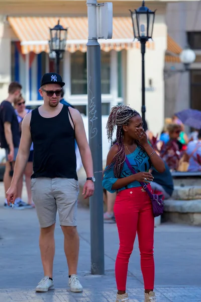 Havana Cuba Feb 2018 Niet Geïdentificeerde Mensen Town Die Buurt — Stockfoto