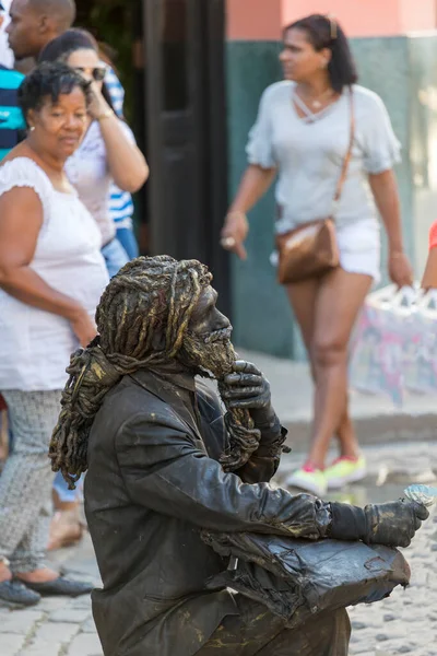 Havana Kuba Února 2018 Neidentifikovaní Lidé Town Okolí Starého Havany — Stock fotografie
