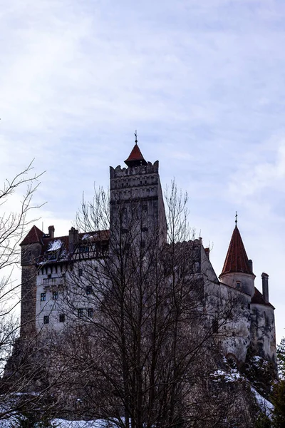 Bran Transsylvania Außenansicht Der Mittelalterlichen Burg Des Grafen Vlad Dracula — Stockfoto