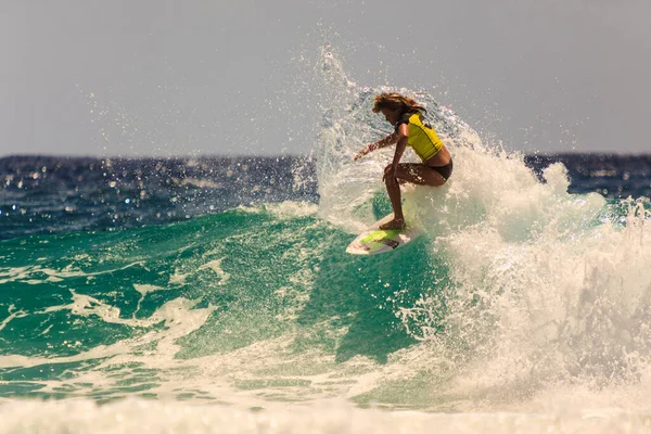 Snapper Rocks Gold Coast Australia Febbraio 2018 Surfer Non Identificato — Foto Stock