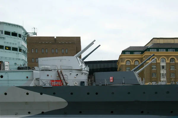 Blick Auf Die Hms Belfast Leichte Kreuzfahrt Der Royal Navy — Stockfoto