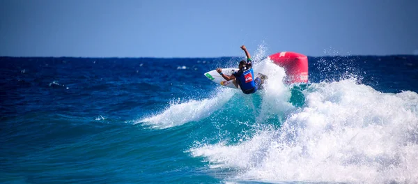 Snapper Rocks Gold Coast Australia Febbraio 2019 Surfer Non Identificato — Foto Stock