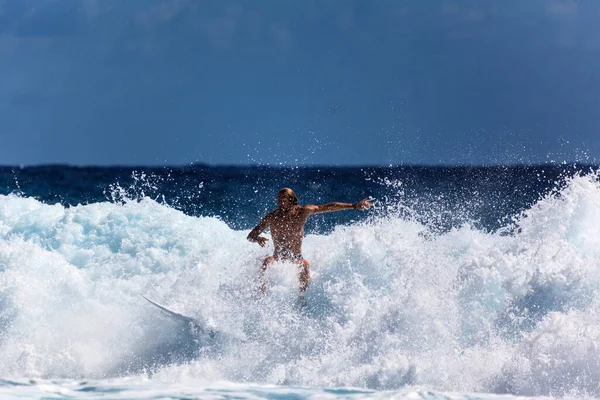 Snapper Rocks Gold Coast Australia Лютого 2019 Undentified Surfer Ідеальної — стокове фото
