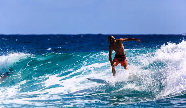 Snapper Rocks Gold Coast Australia Feb 2019 Unidentified Surfer Perfect — Stock Photo, Image