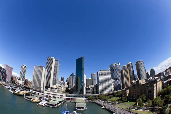 View Harbor City Skyscrapers — Stock Photo, Image