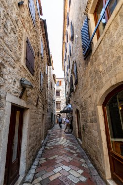 Kotor Montenegro 'da. Jun. 4, 2022. Stari Grad 'daki tarihi kasaba.