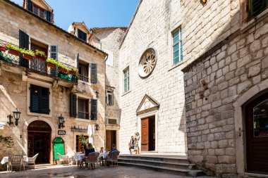 Kotor Montenegro 'da. Jun. 4, 2022. Stari Grad 'daki tarihi kasaba.
