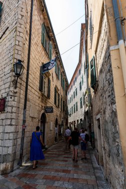 Kotor Montenegro 'da. Jun. 4, 2022. Stari Grad 'daki tarihi kasaba.