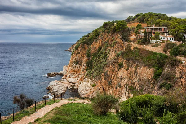 Küste Des Mittelmeeres Balearen Costa Brava Tossa Mar Katalonien Spanien — Stockfoto