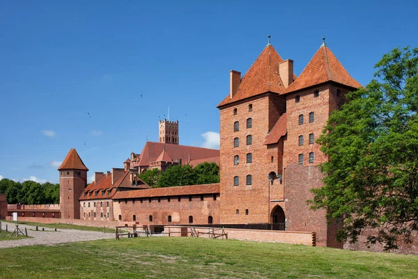 Castillo Malbork Orden Teutónica Polonia — Foto de Stock