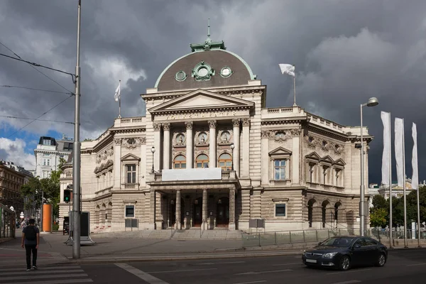 Rakousko Vídeň Volkstheater Dominantou Města Roku 1889 — Stock fotografie