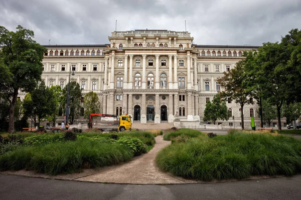 Ausztria Bécs Igazságügyi Palota Justizpalast Századi Neoreneszánsz Építészet — Stock Fotó